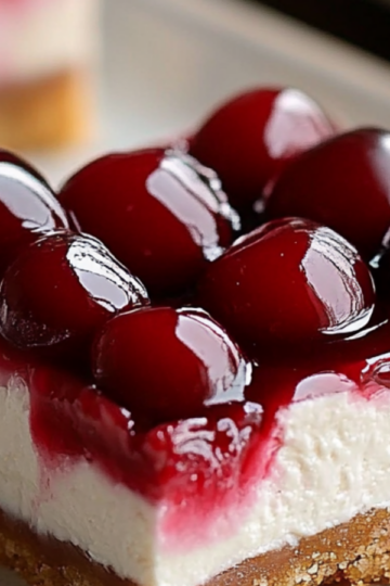 No-Bake Cherry Cheesecake Bars: Simple & Delicious