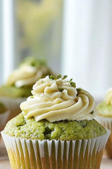 Fluffy Matcha Muffins