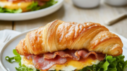 Maple Mustard Croissant Breakfast Sandwich