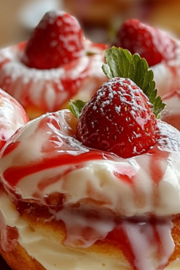Strawberry Cheesecake Donuts Recipe