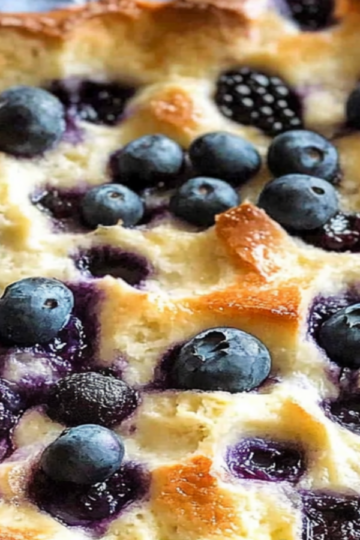 Blueberry Cottage Cheese Breakfast Bake Recipe