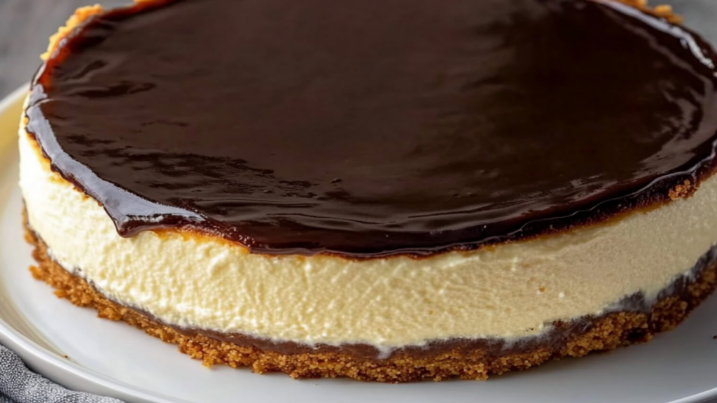 Boston Cream Pie Cheesecake Recipe Delight