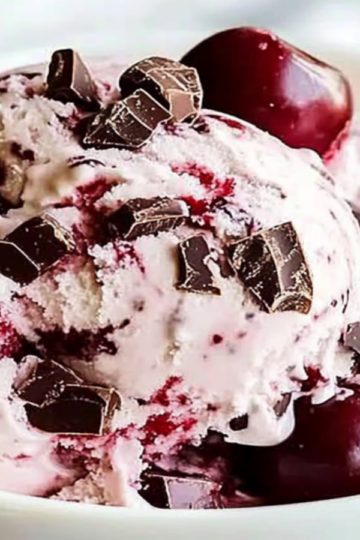 Decadent Brandied Cherry-and-Chocolate Chunk Ice Cream