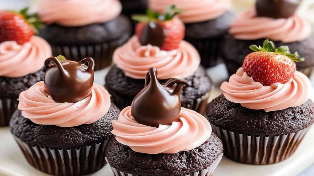 Indulgent Chocolate Covered Strawberry Cupcakes Recipe