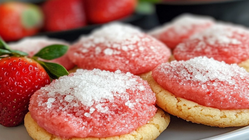 Indulge in Elegant Strawberry Sugar Cookie Cups Today!