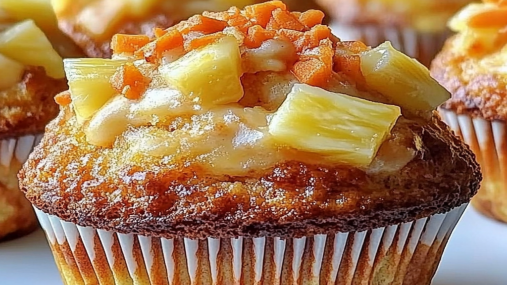 Hawaiian Pineapple Carrot Muffins Recipe