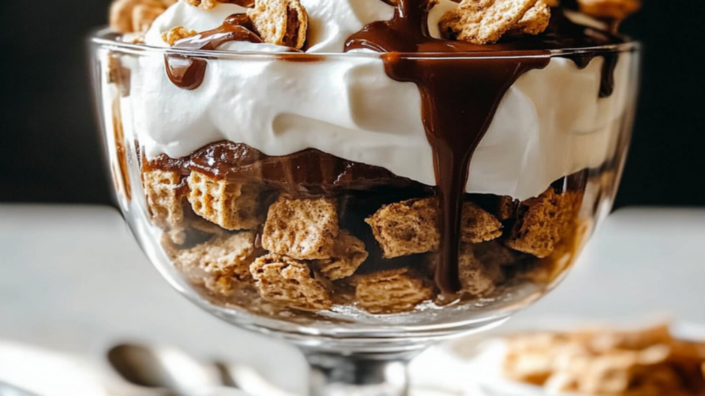 Hot Fudge Golden Grahams Parfait Recipe