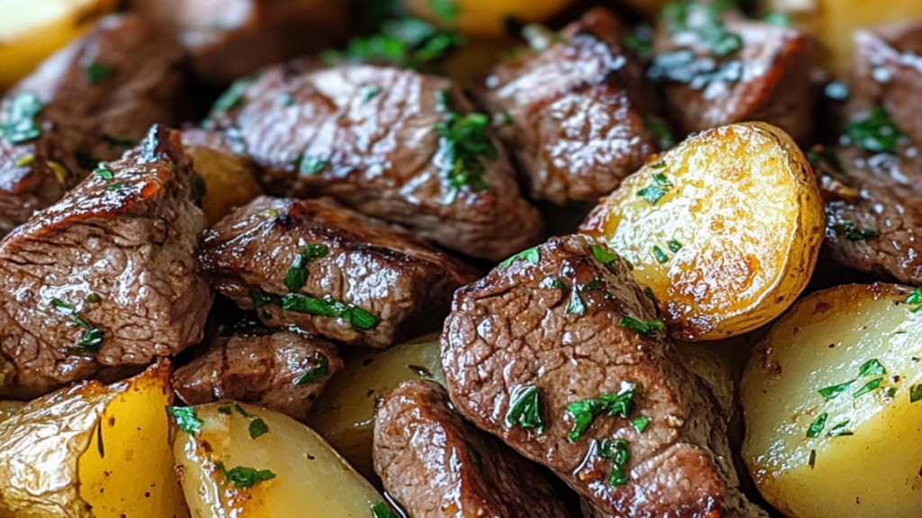 Steak Bites and Potatoes: Comfort Food Delight