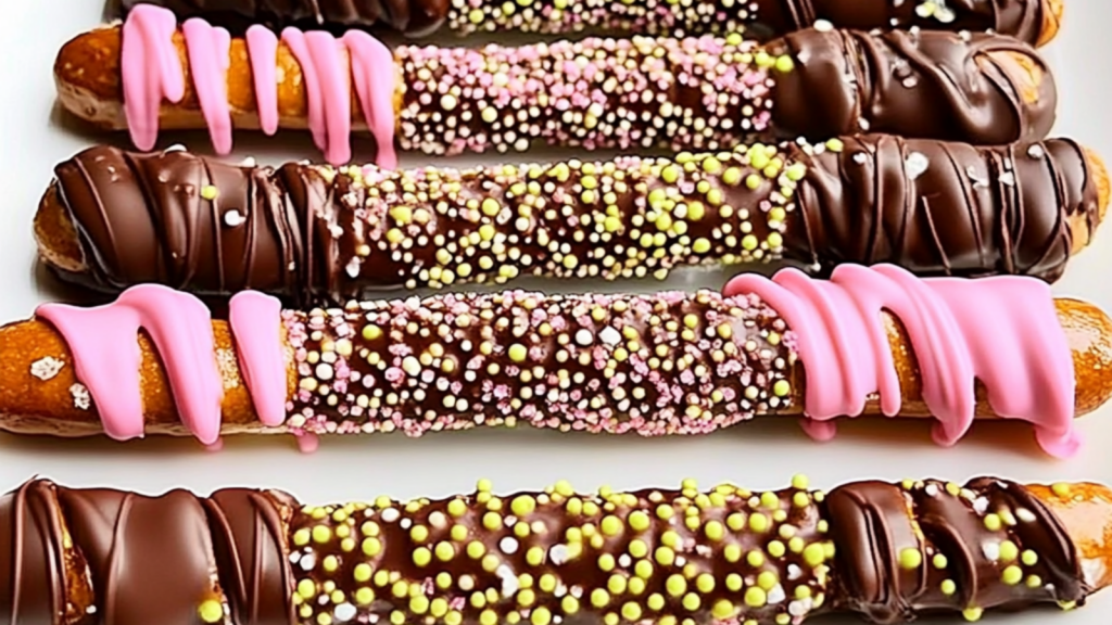 Easy Chocolate-Dipped Pretzels Recipe