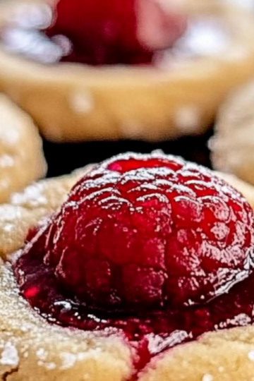 Raspberry Thumbprint Cookies