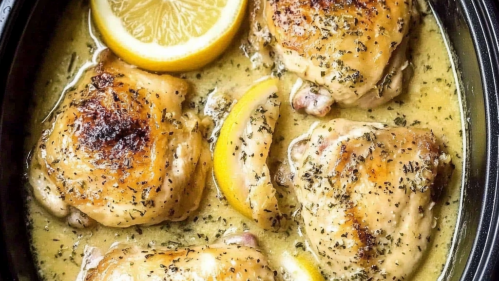 Creamy Lemon Chicken Thighs Recipe
