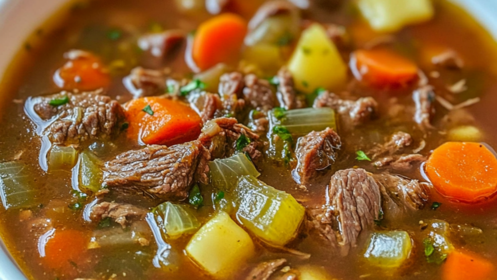 Easy Vegetable Beef Soup Recipe
