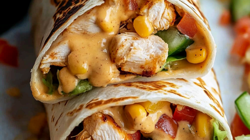 Chipotle Ranch Grilled Chicken Burrito Recipe