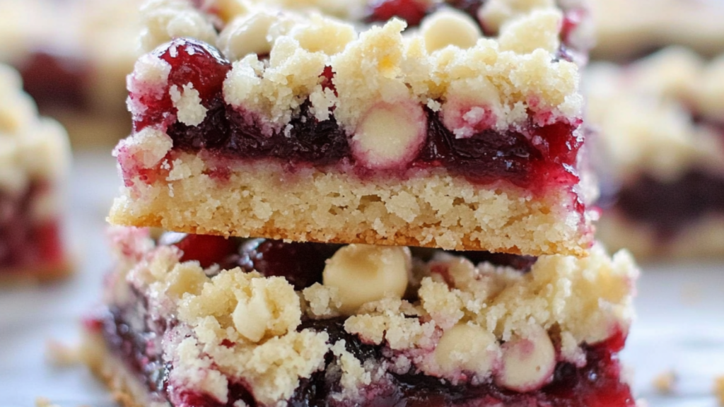 Easy Cranberry Crumble Bars Recipe