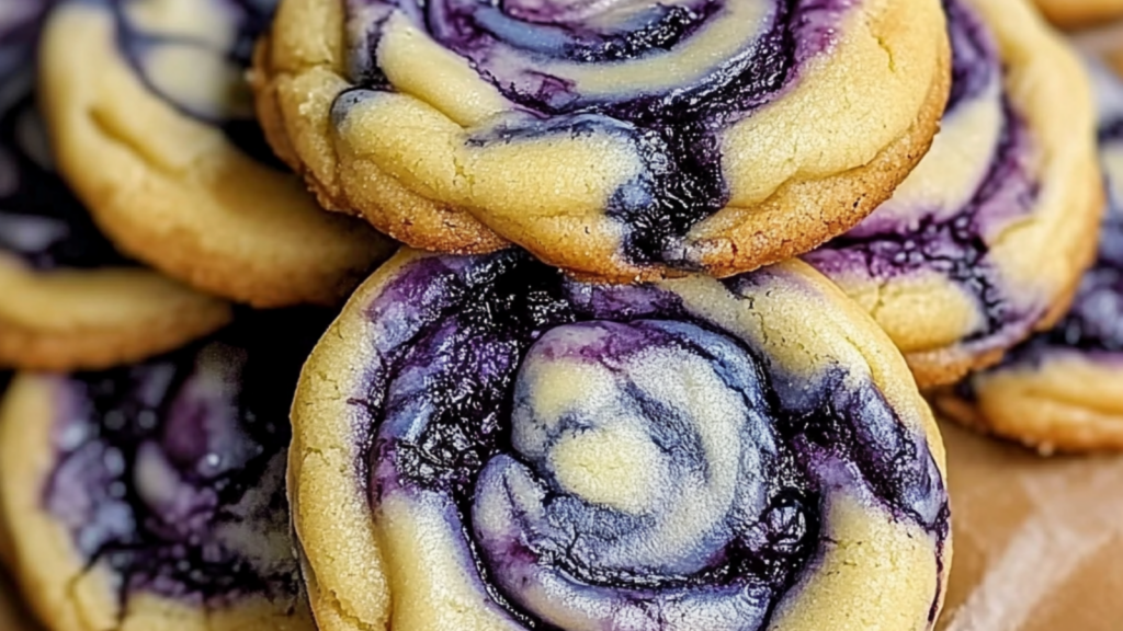 Blueberry Cheesecake Swirl Cookie Recipe