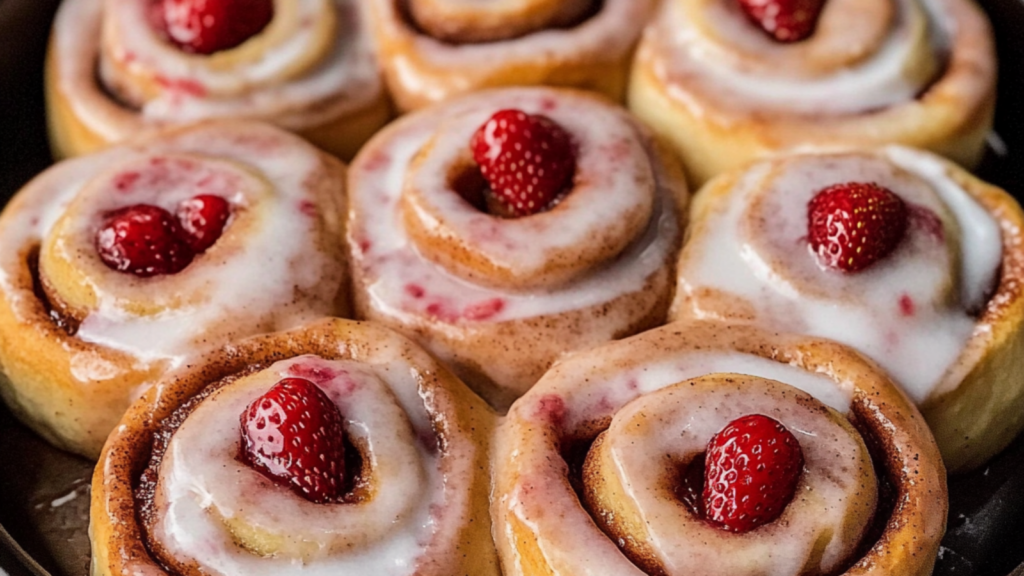 Strawberry Cinnamon Rolls Recipe