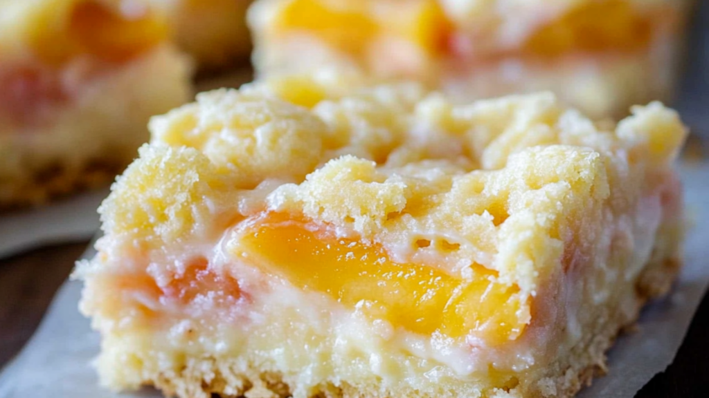Easy Peaches and Cream Bars Recipe