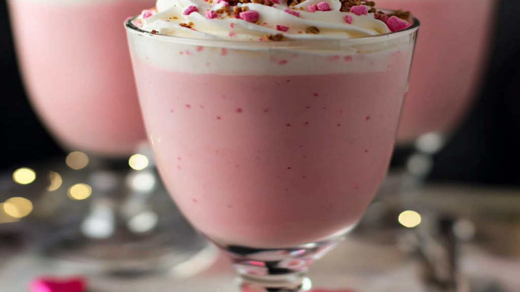 Indulge in Valentine’s Day Pink Mudslide Delightful Drink