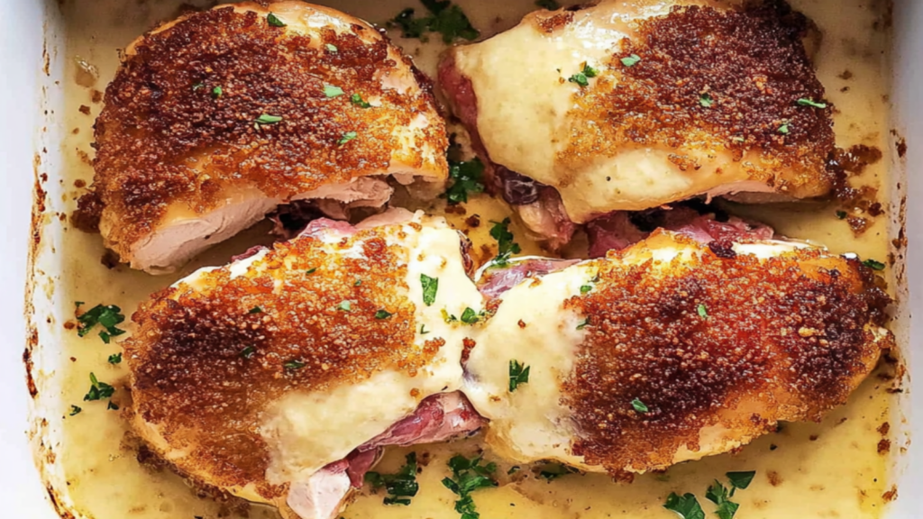 Baked Chicken Cordon Bleu Recipe Delight