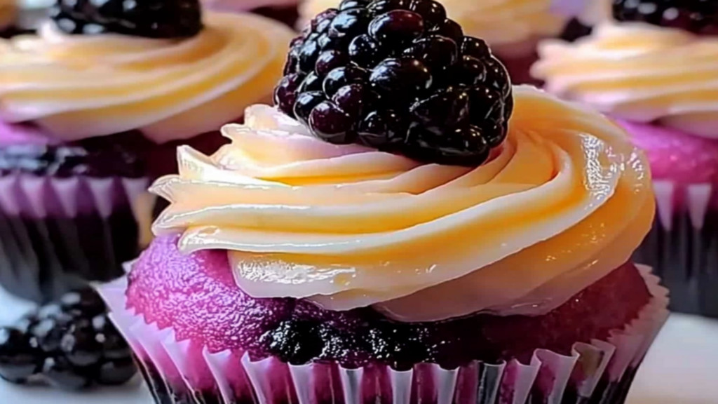 Blackberry Lime Cheesecake Cupcakes Recipe