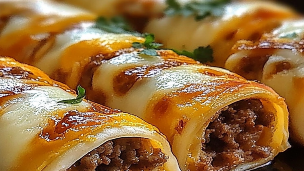 Cheesy Beefy Roll-Ups for a Flavorful Feast