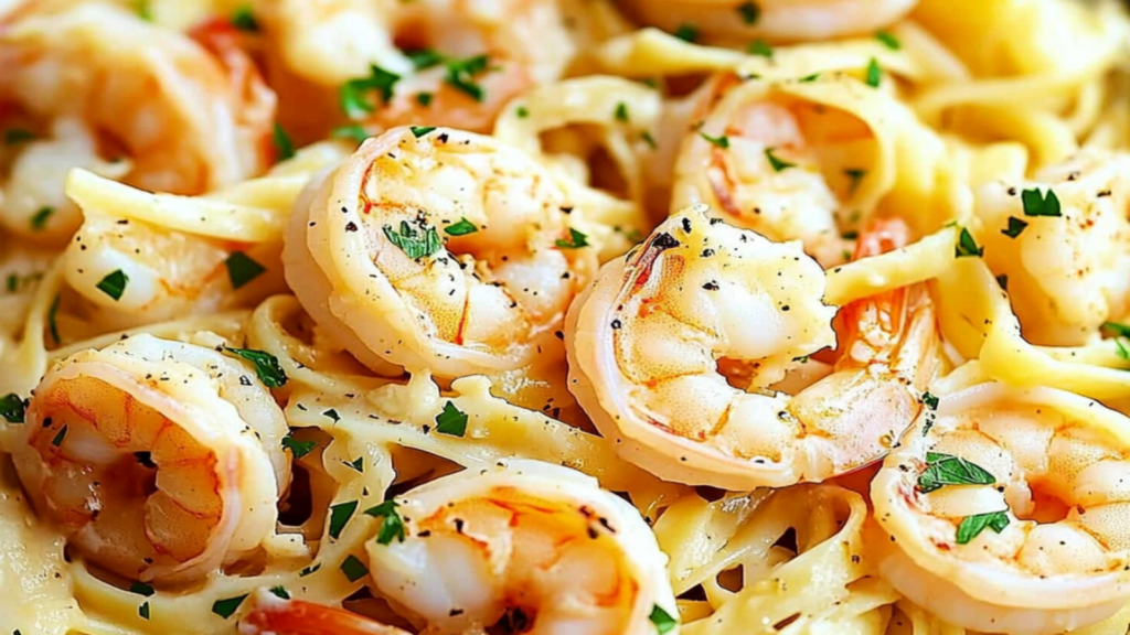 Copycat Cheesecake Factory Shrimp Scampi Linguine