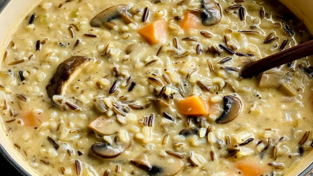 Creamy Wild Rice and Mushroom Soup: Cozy Comfort Food