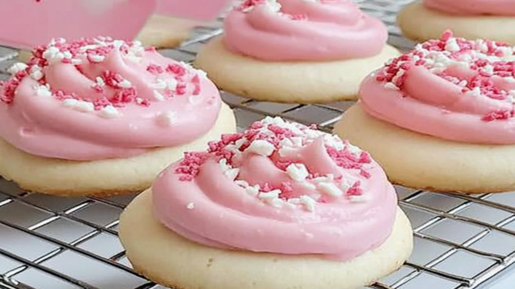 Easy Pink Velvet Cookies with Cream Cheese Frosting