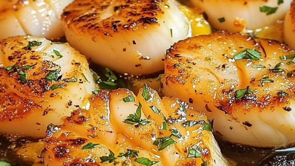 Garlic Butter Baked Scallops Recipe