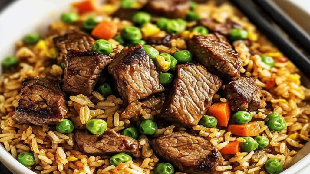 Garlic Butter Steak Fried Rice Recipe