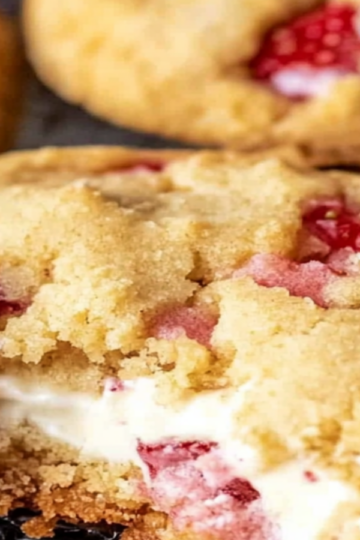 Strawberry Cream Cheese Crumble Cookies Recipe