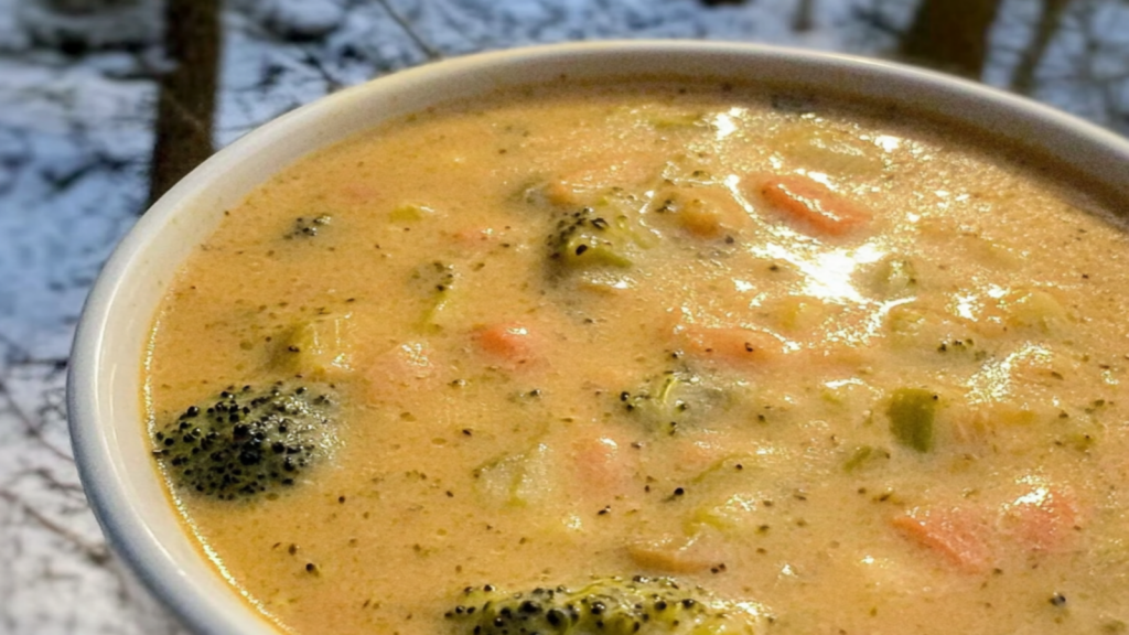 Creamy High Protein Broccoli Cheddar Soup Recipe