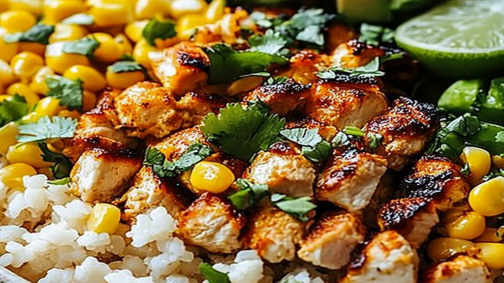 Mexican Street Corn Chicken Bowl Recipe