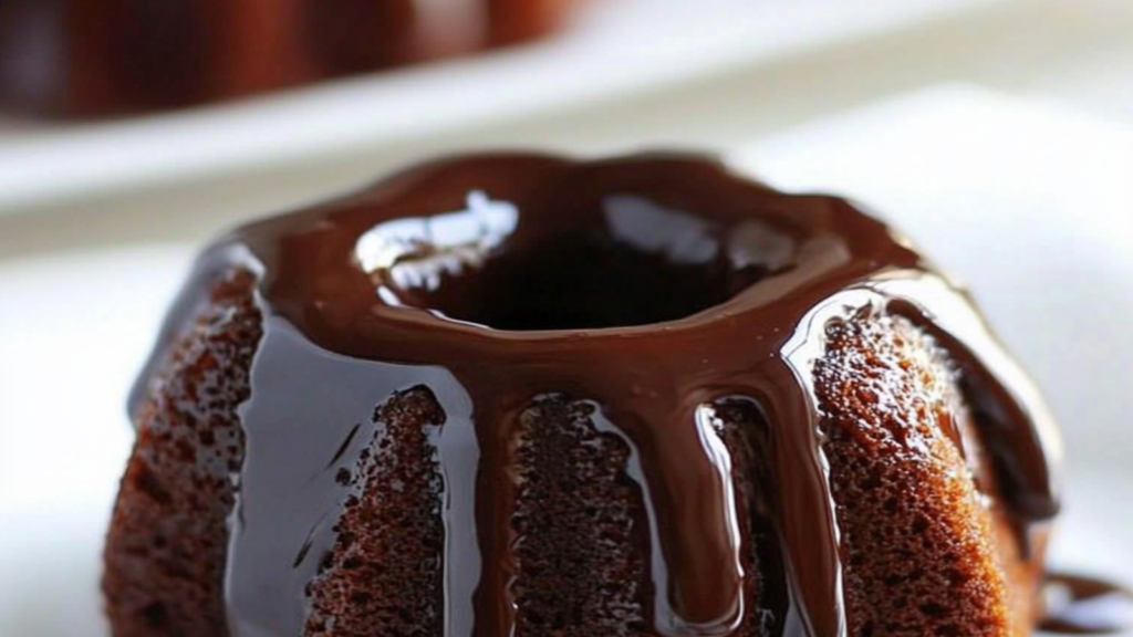 Mini Chocolate Lava Bundt Cakes Recipe