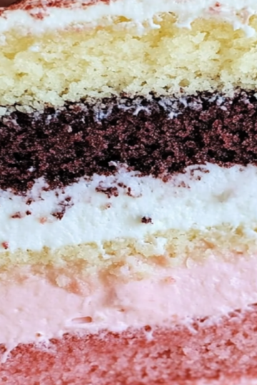 Indulge in Decadent Neapolitan Cake: A Triple Treat!