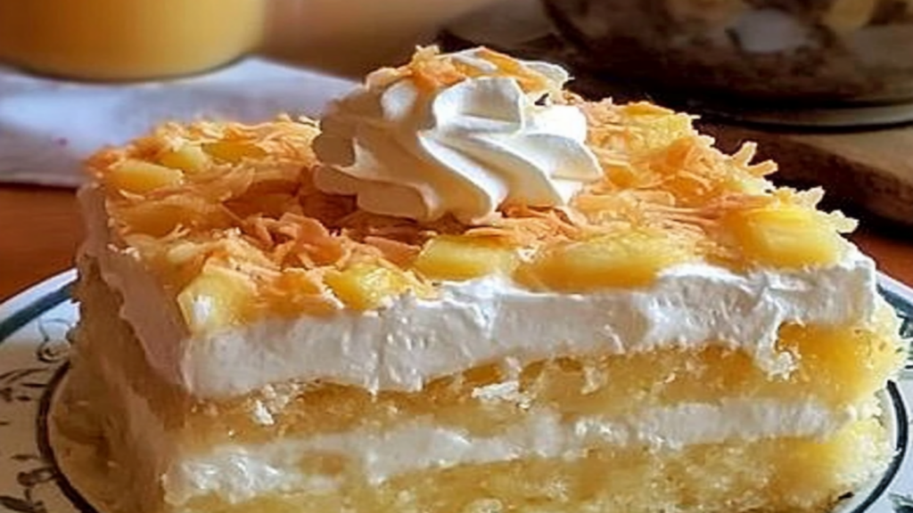 Pineapple Coconut Dream Cake Recipe Delight