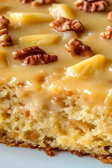 Indulge in Pineapple Coconut God Bless America Cake