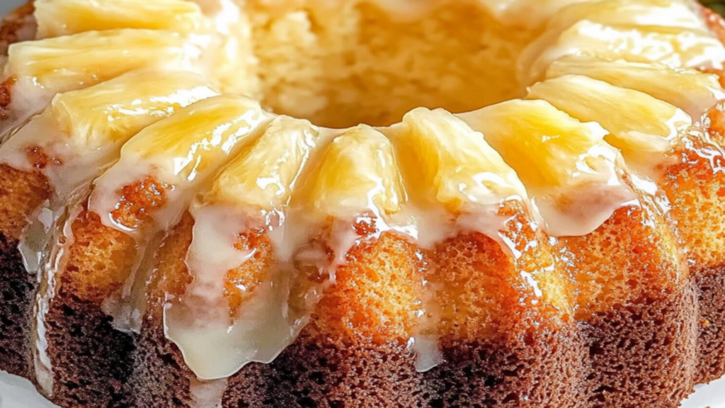 Pineapple Cream Cheese Pound Cake Recipe