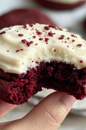 Red Velvet Cookies with Cream Cheese Frosting