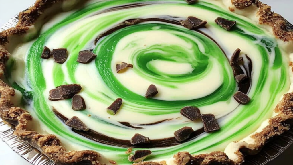Shamrock Swirl Pie Recipe for St. Patrick's Day