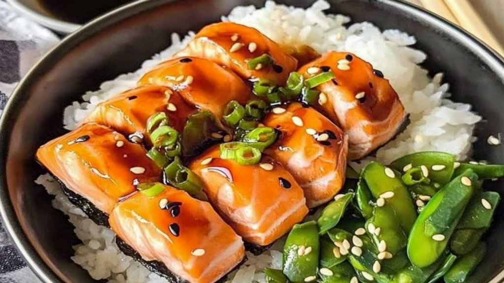 Teriyaki Salmon Sushi Bowl Recipe to Savor