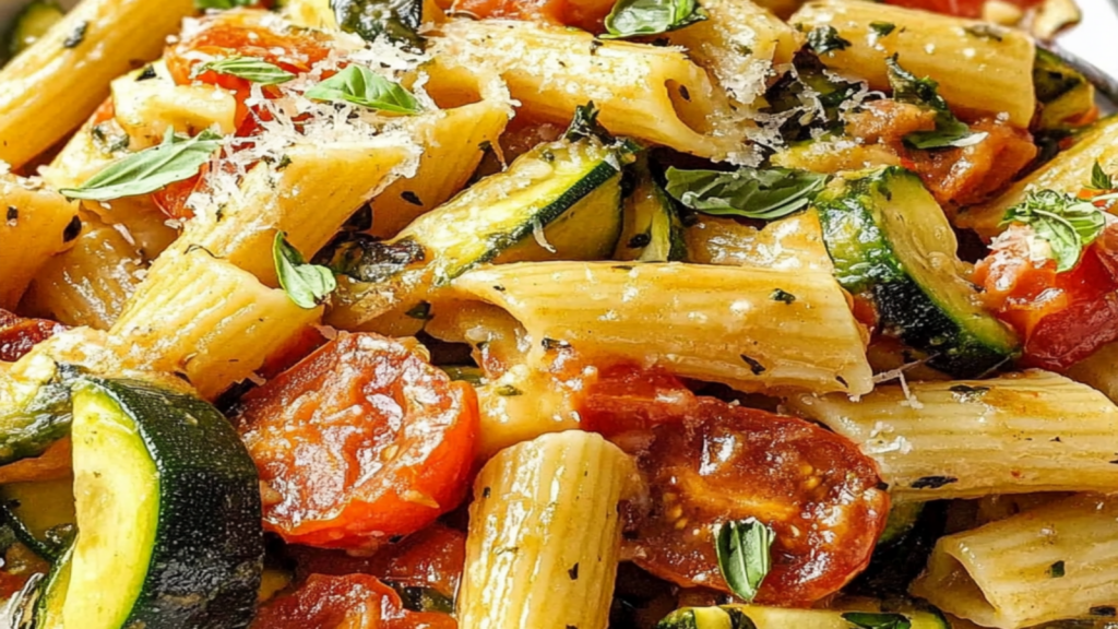 Tomato Zucchini Pasta Recipe - Quick & Easy