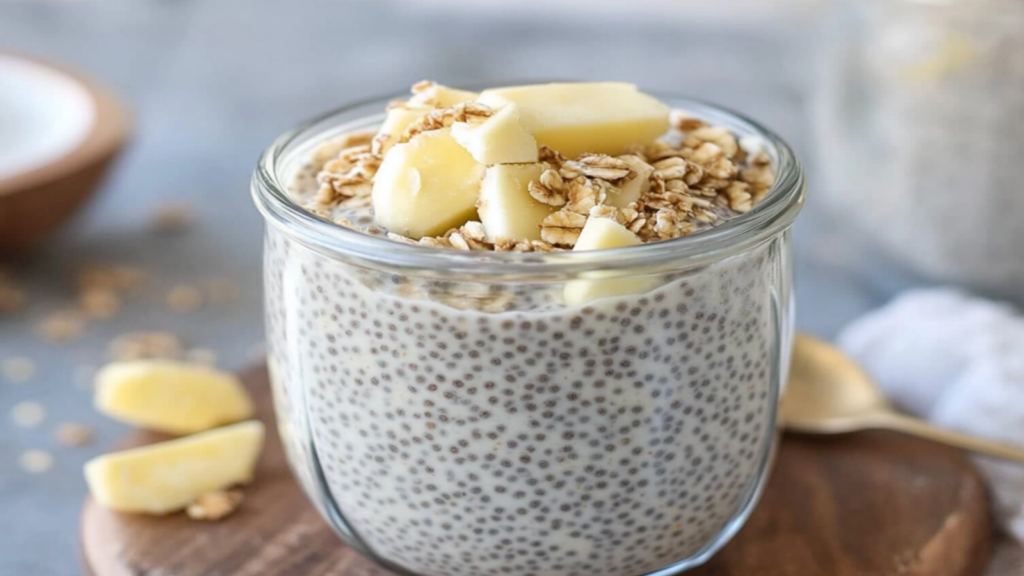 Vegan Nog Chia Pudding for Holiday Cheer