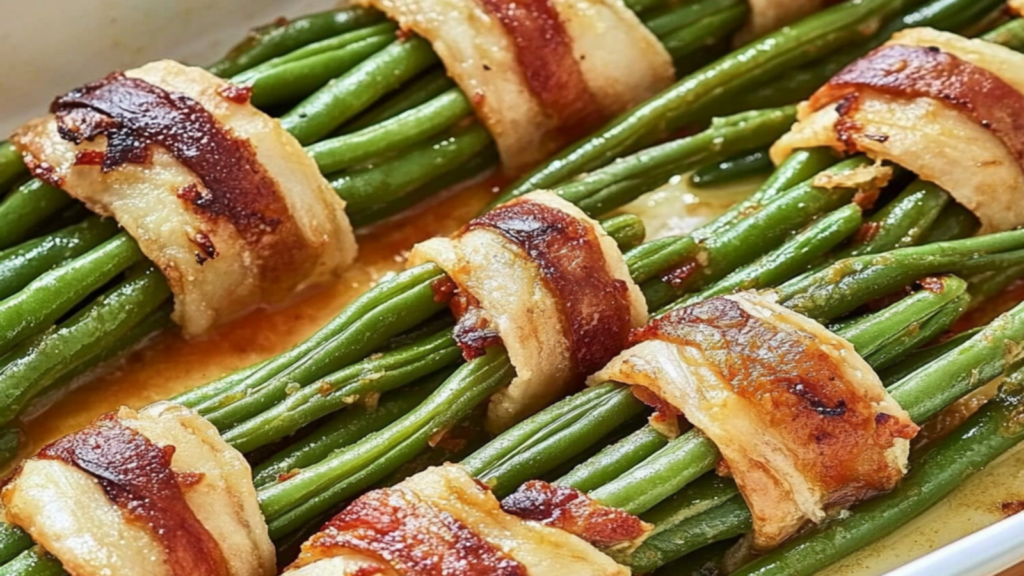 Turkey Wrapped Green Beans Recipe for Happy Eaters