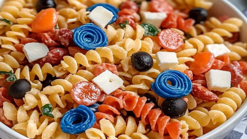 4th of July Pasta Salad: A Colorful Summer Delight