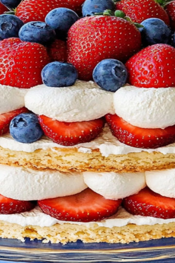 4th of July Strawberry Shortcake Recipe