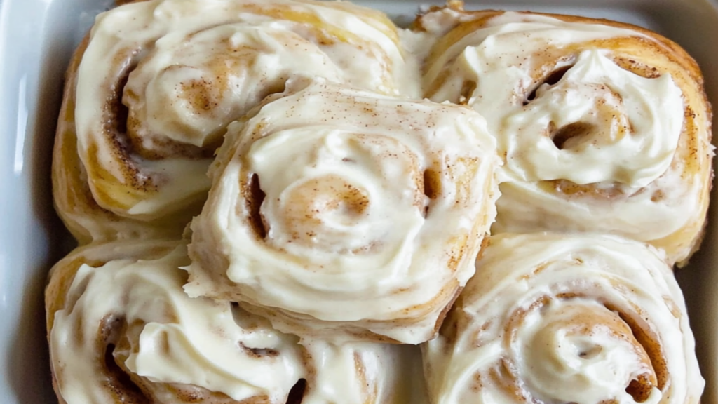 Apple Cinnamon Rolls with Cream Cheese Frosting