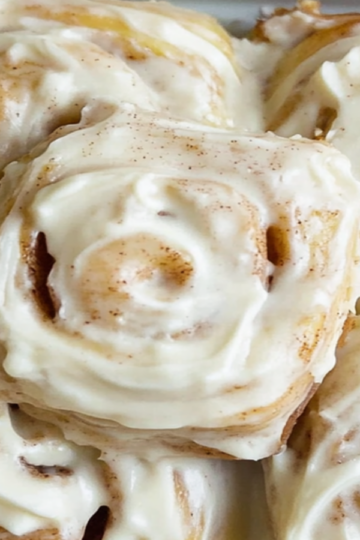 Apple Cinnamon Rolls with Cream Cheese Frosting