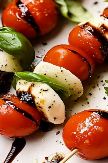 Caprese Skewers with Balsamic Drizzle Recipe