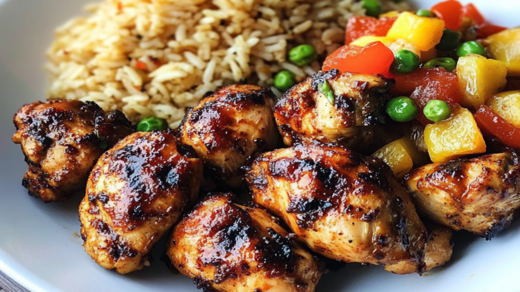 Caribbean Jerk Chicken and Rice Recipe Delight